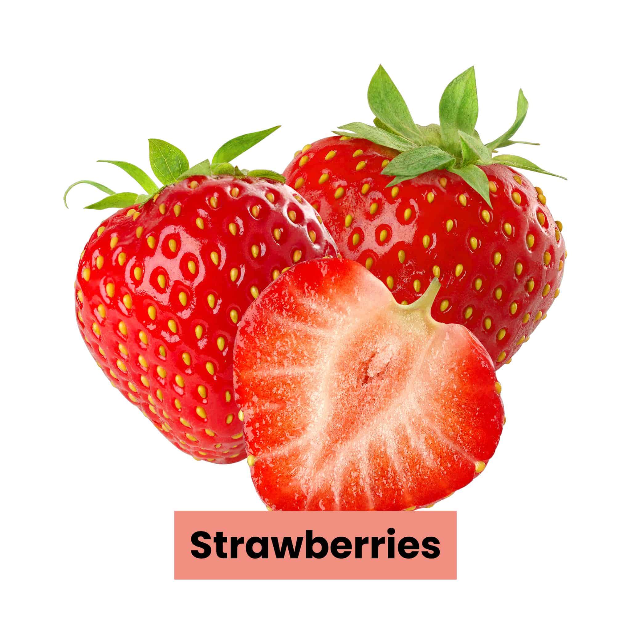 a group of strawberries.