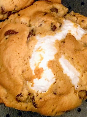 baked Air fryer s'mores chocolate chip cookie