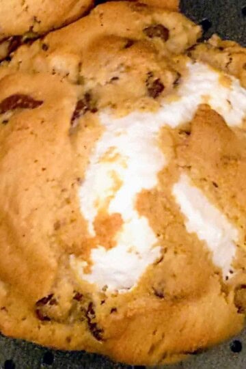 baked Air fryer s'mores chocolate chip cookie