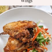 caribbean chicken wings pinterest pin.