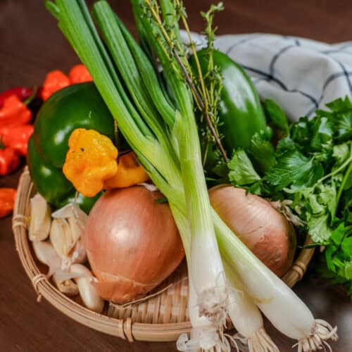 batch prep aromatics in whole vegetable form.