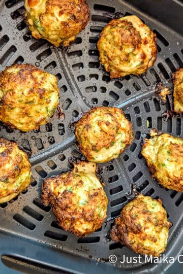 Your Kitchen Assistants: Appliances That Do the Work for You showing meatballs in the air fryer.