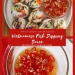 pinterest pin for the Nuoc Cham Sauce recipe.