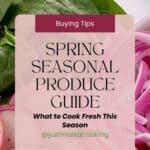 pinterest pin for spring seasonal produce