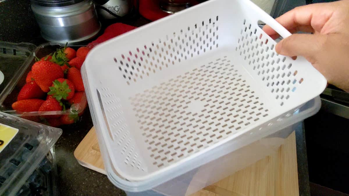 insert basket of the Fruit Storage Containers.