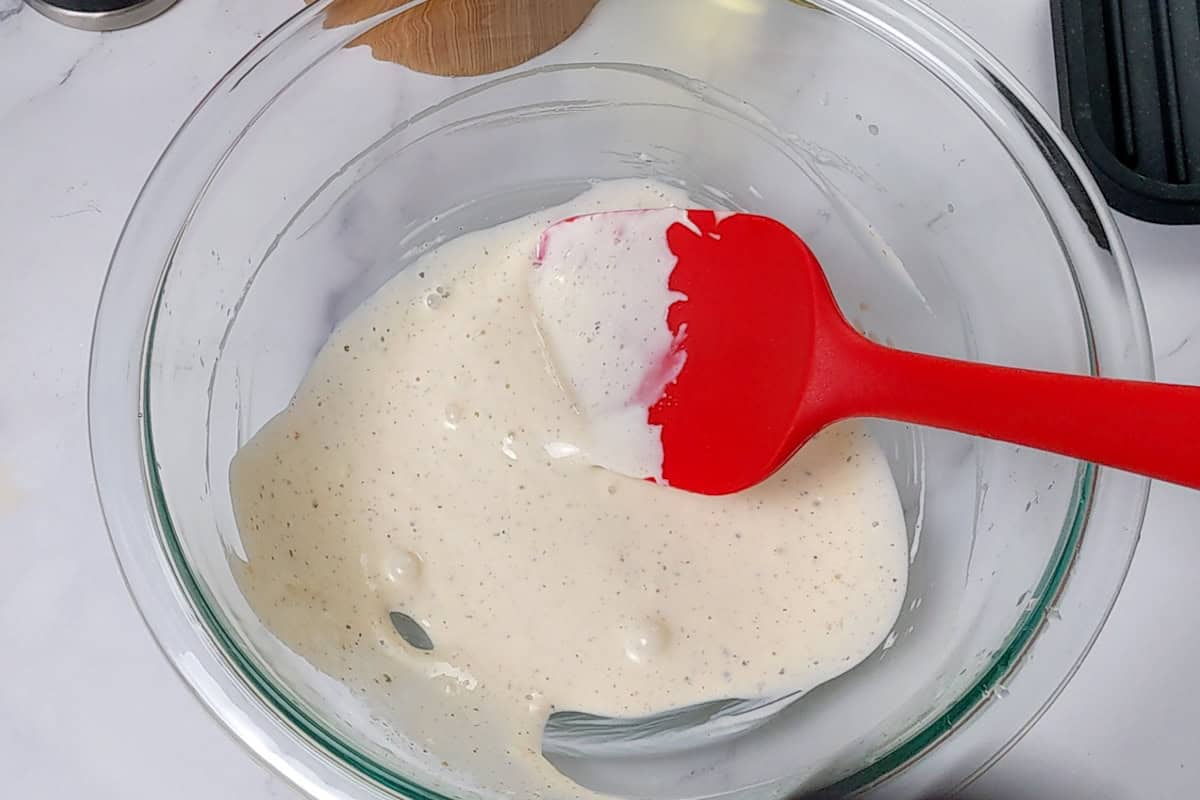 homemade creamy dressing for apple chicken salad.