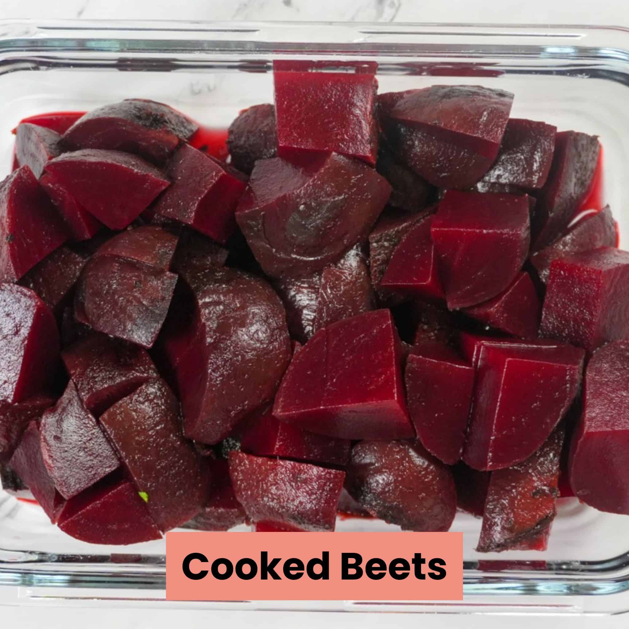 cooked beets large diced.